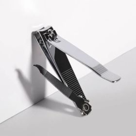 Stainless Steel Toenail Clipper With File, 5.51-Inch, 2-Piece (Option: 2Piece)